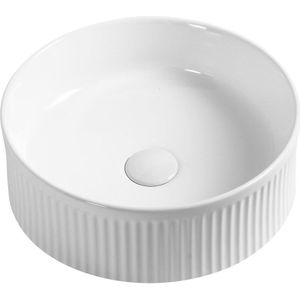 Waskom Sapho Picobello Keramisch Rond 37 cm Wit
