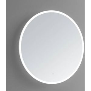 Badkamerspiegel sanilux rond met spiegelverwarming led verlichting dimbaar 60x3 cm
