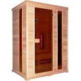 Infrarood sauna classico 2 150x100 cm 2400w 3 persoons