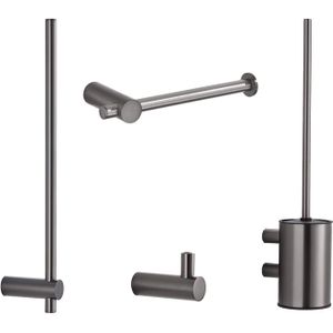 Toiletaccessoires set bws academy gunmetal