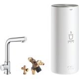 Kokendwaterkraan grohe red new mono met l uitloop en l size boiler chroom