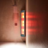 Sunshower combi organic grey uv en infrarood opbouwapparaat 30x145x23 cm aluminium antraciet
