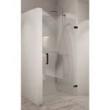 Douchedeur bws portos profielloos 100x200 cm 8 mm nano coating black chrome