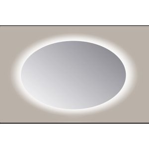 Spiegel Ovaal Sanicare Q-Mirrors 70x100 cm PP Geslepen LED Warm White Met Sensor