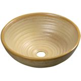 Waskom sapho attila rond 42.5x14 cm keramiek beige