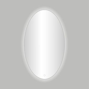 Badkamerspiegel best design divo-60 led sfeerverlichting 60x80 cm ovaal