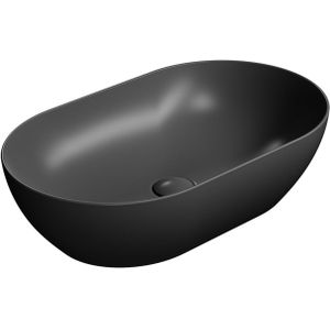 Keramische Opbouw Waskom Sapho Pura 60x37 Mat Zwart