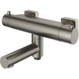 Badkraan Hotbath Gal Opbouw Thermostaatkraan Met Wegdraaibare Uitloop Geborsteld Nikkel PVD