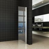 Zijwand scharnierend wiesbaden 40 cm met muurprofiel nano 10 mm