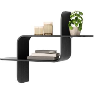 Wandplank Umbra Montage 64 x 48 x 16 cm Zwart