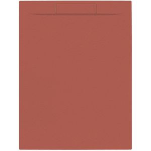 Douchebak + sifon allibert rectangle 120x90 cm mat rood terracotta