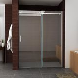 Bws nisdeur schuifbaar 2-delig 160x200 cm 8 mm nano coating chroom