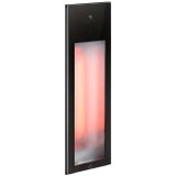 Sunshower pure mat zwart infrarood inbouwapparaat 19.9x61.9x10 cm half body aluminium mat zwart