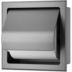 Toiletrolhouder Inbouw BWS Milan Met Klep Gunmetal