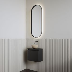 Fonteinset | BWS Leto | Mat Zwart | Waskom Cappuccino