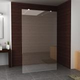 Bws apollo vrijstaand douchewand 140x200 cm 8 mm nano coating