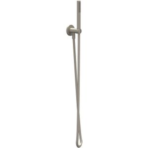 Handdoucheset IVY Set Bestaande Uit Doucheslang 150 cm, Wandhouder Met Uitlaat En Staafhanddouche Geborsteld Nickel PVD