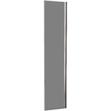 Zijwand wiesbaden voor inloopdouche met scharnierend profiel 35x200 cm 10 mm nano rookglas