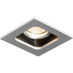 Inbouwspot bws kiana 1 led 10x10x9 cm 575l 7w vierkant aluminium