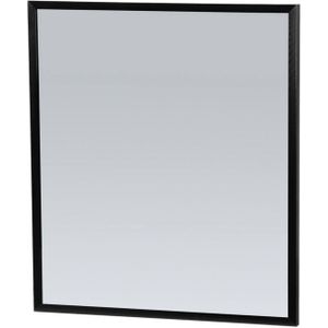 Spiegel sanitop silhouette 60x70x2.5 cm aluminium zwart