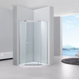 Douchecabine sanilux comfort vijfhoek met draaideur 90x90 cm 6mm