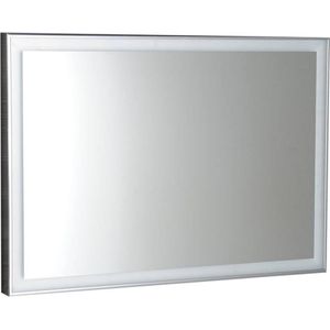 Badkamerspiegel sapho luminar 90.3x50.3 cm led-verlichting frame chroom