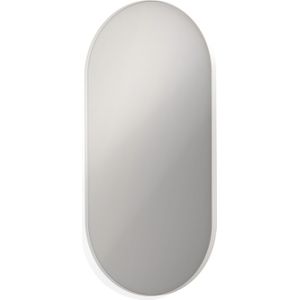 Spiegel sp20 ovaal in stalen kader 60 cmx4 cmx120 cm mat wit