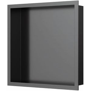 Inbouwnis Luca Sanitair 30x30x6,5cm RVS Gunmetal PVD