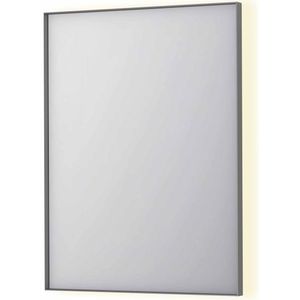 Spiegel INK SP32 80x4x80 cm Incl. Indirect LED-Verlichting Rondom en Spiegelverwarming Geborsteld RVS