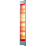 Sunshower deluxe organic grey uv en infrarood inbouwapparaat 32x187x16 cm aluminium antraciet