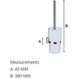 WC-Borstel - Zwart - Kunststof