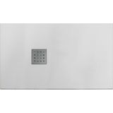 Douchebak vm go krypton 180x90x3 cm polybeton rechthoek wit