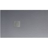 Douchebak vm go krypton 120x70x3 cm polybeton rechthoek grijs