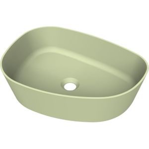 Arcqua Rocker Opbouw Waskom Organisch L 50x37 Mat Pastel Groen