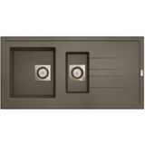 Spoelbak uitstortgootsteen van marcke go molto 1.5b 98x50x18 cm taupe
