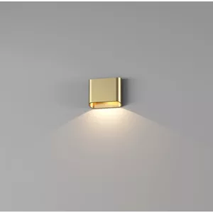 Oude metalen wandlamp met bloemen uit Frankrijk - brocante goudkleurige bloemenlamp - de Kofferzolder