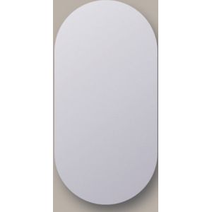 Spiegel sanicare q-mirrors 40x100 cm ovaal/rond incl. Ophangmateriaal