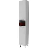 Kolomkast go by van marcke emma 160x30x30 cm regelbare poten wit
