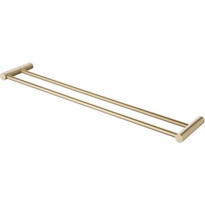 Dubbele handdoekrek bws goldy 60 cm messing geborsteld goud