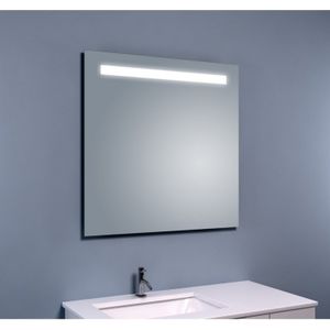 BWS LED Spiegel Liga met Lichtschakelaar 80x80x3.1 cm (incl bevestigingsmateriaal)