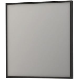 Spiegel ink sp18 rechthoek in stalen kader 80x4x80 cm mat zwart