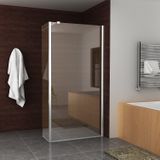 Bws eco zijwand met hoekprofiel 40x200 cm nano coating 8 mm