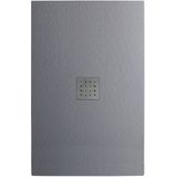 Douchebak vm go krypton 180x80x3 cm polybeton rechthoek grijs