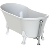 Black Friday: -10% - Allibert vrijstaand hoekbad leeuwenpoten chroom 170x80x80 cm