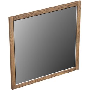 Spiegel forzalaqua gela 80x2x80 cm vierkant eiken black oiled