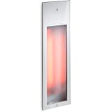 Sunshower pure 2.0 white infrarood inbouwapparaat 19.9x61.9x10 cm half body aluminium