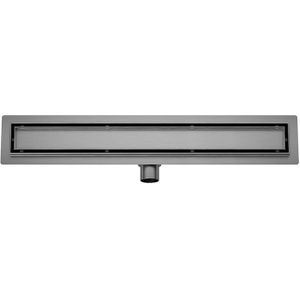Douchegoot met Tegelrooster en Flens Wiesbaden Suus 100x7 Cm Gunmetal
