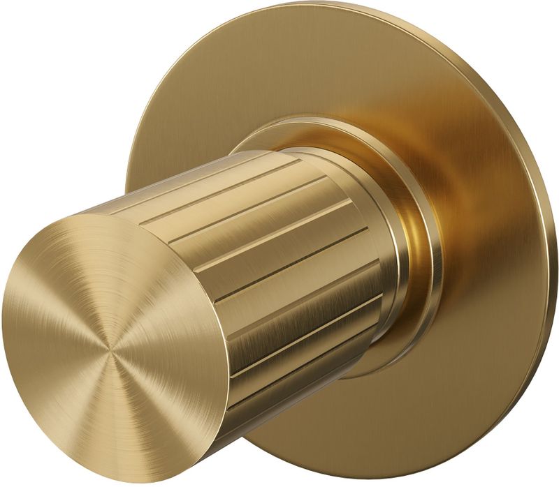 Brauer Stripe losse inbouw stopkraan met in- en afbouwdelen goud geborsteld PVD