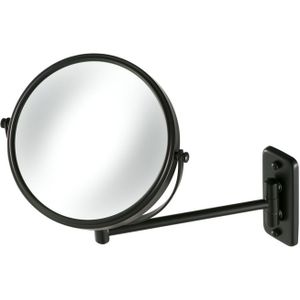 Scheer- en make-up spiegel geesa nemox wand 3x vergrotend zwart