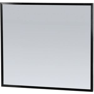 Spiegel sanitop silhouette 80x70x2.5 cm aluminium zwart